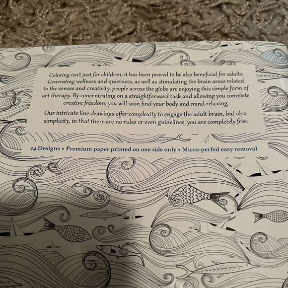 (2) Adult Coloring Books (48 pages of coloring) - Picture 4 of 7